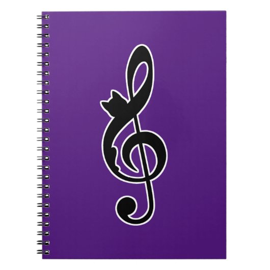 Muziek Cat Clef Notitieboek (Voorkant)