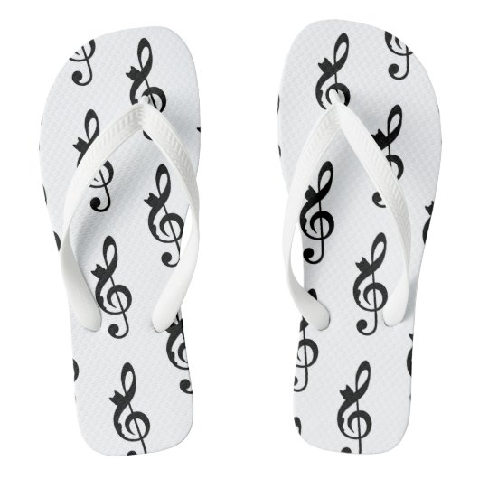 Muziek Cat Clef Teenslippers (Voetbed)