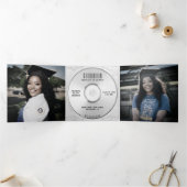 Muziek CD Album Hoesje Boekje Afstuderen Drieluik Aankondiging (Binnen)