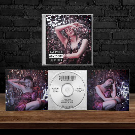 Muziek CD Album Hoesje Boekje Verjaardagsfeest Drieluik Uitnodiging