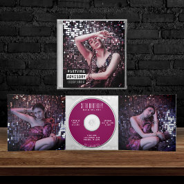 Muziek CD Album Hoesje Boekje Verjaardagsfeest Drieluik Uitnodiging