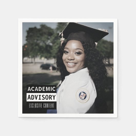 Muziek CD Album Hoesje Graduation Party Servet (Voorkant)