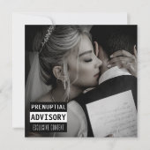 Muziek CD Album Hoesje Wedding Save the Date Kaart (Voorkant)