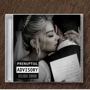 Muziek CD Album Hoesje Wedding Save the Date Kaart