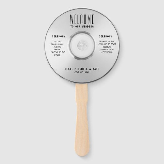 Muziek CD bruiloft Handwaaier (Voorkant)