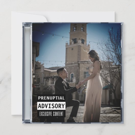 Muziek CD Hoesje Album Hoesje Blue Wedding Kaart (Voorkant)