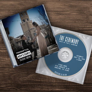 Muziek CD Hoesje Album Hoesje Blue Wedding Kaart