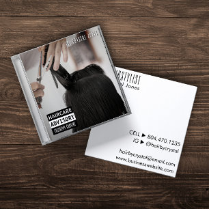 Muziek CD Hoesje Album Hoesje Haarstylist Vierkante Visitekaartje