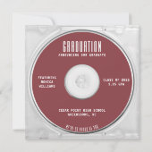 Muziek CD Hoesje Album Hoesje Red Afstuderen Aankondiging (Achterkant)