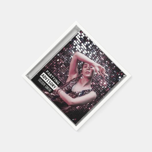 Muziek CD Hoesje Album Hoesje Verjaardagsfeest Servet (Hoek)