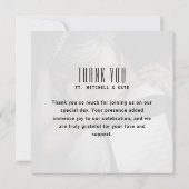 Muziek CD Hoesje Album Hoesje Wedding Bedankkaart (Achterkant)