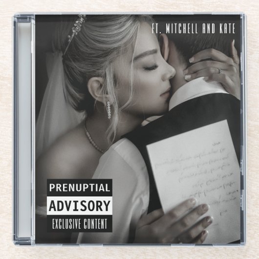 Muziek CD Hoesje Album Hoesje Wedding Glazen Onderzetter (Voorkant)