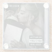 Muziek CD Hoesje Album Hoesje Wedding Glazen Onderzetter (Achterkant)