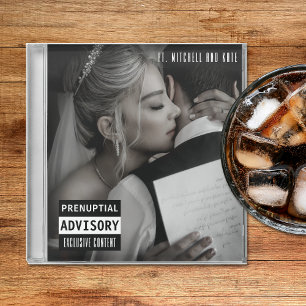 Muziek CD Hoesje Album Hoesje Wedding Glazen Onderzetter