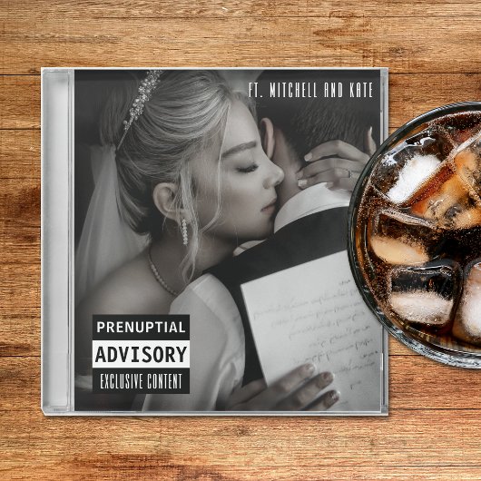 Muziek CD Hoesje Album Hoesje Wedding Glazen Onderzetter