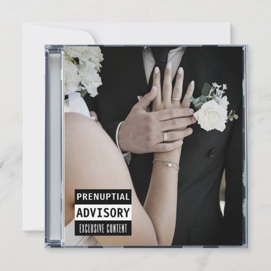 Muziek CD Hoesje Album Hoesje Wedding Kaart (Voorkant)