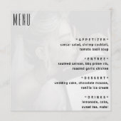 Muziek CD Hoesje Album Hoesje Wedding Menu (Achterkant)