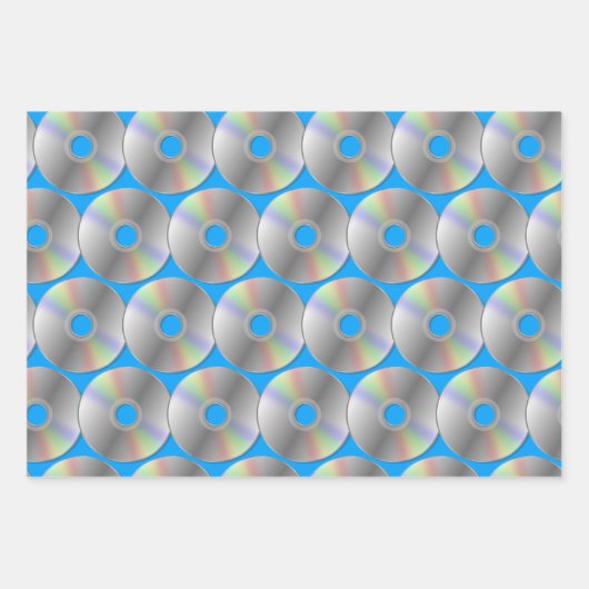 Muziek CD Patroon Wrapping Paper Sheets (Voorkant 2)