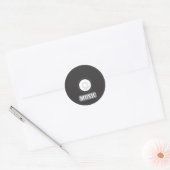 Muziek-cd Ronde Sticker (Envelop)