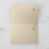 Muziek Cello Goud Cadeaukaart met tekst Bedankkaart (Binnen)