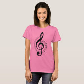 Muziek citaat t-shirt (Voorkant volledig)