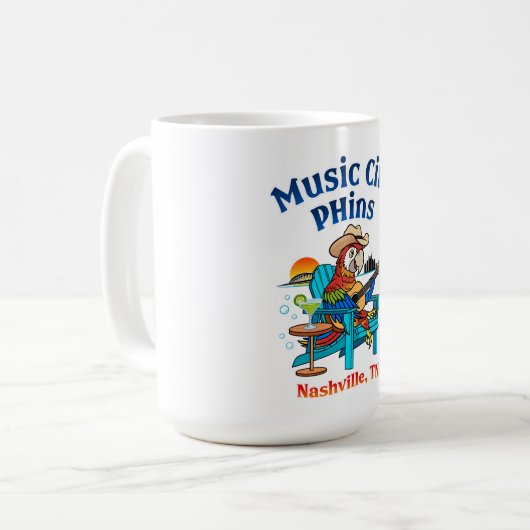 Muziek City Phins Coffee Mok (Voorkant links)