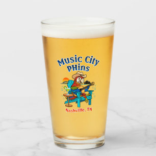 Muziek City Phins Pint Glass Glas