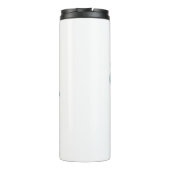 Muziek Clef Note Oranje Flowers Musical personalis Thermosbeker (Achterkant)