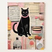 Muziek collage kat met gebak planner (Achterkant)