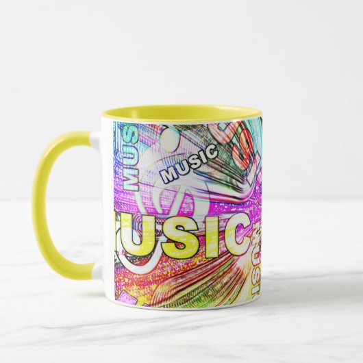 Muziek Collage Mok (Links)