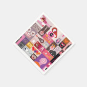 Muziek Collage Servet (Hoek)