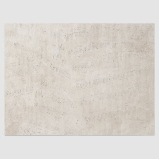  muziek Collage Vertekend Antiek ontkoppelen Tissuepapier (Voorkant)