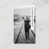 Muziek Composer Foto QR Code Visitekaartje (Voorkant)