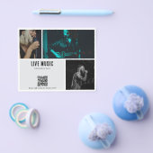 Muziek Concert Band Bar Party Promotionele QR-code Flyer (Enkel)