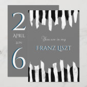 Muziek Concert huisfeest Piano abstract Kaart (Voorkant / Achterkant)