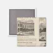 Muziek Conservatorium, school, kerk Magneet (Voorkant / Achterkant)