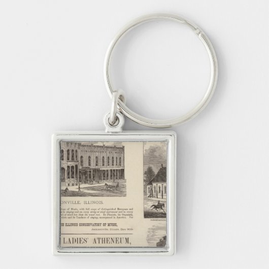 Muziek Conservatorium, school, kerk Sleutelhanger (Voorkant)