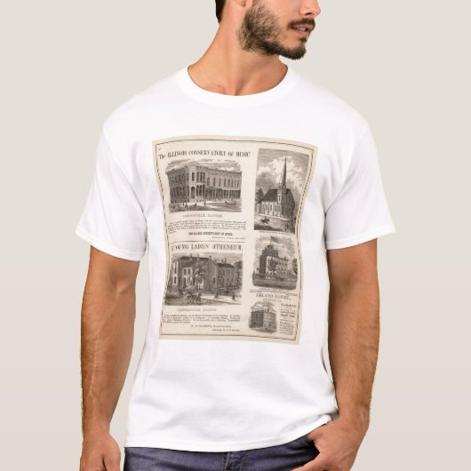 Muziek Conservatorium, school, kerk T-shirt (Voorkant)