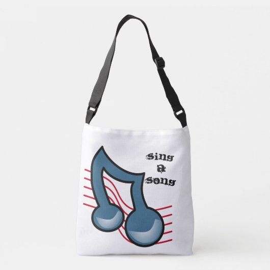 Muziek Crossbody Tas (Achterkant)