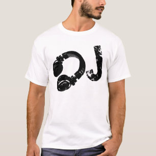 Muziek d.j. / DJ-hoofdtelefoon T-shirt