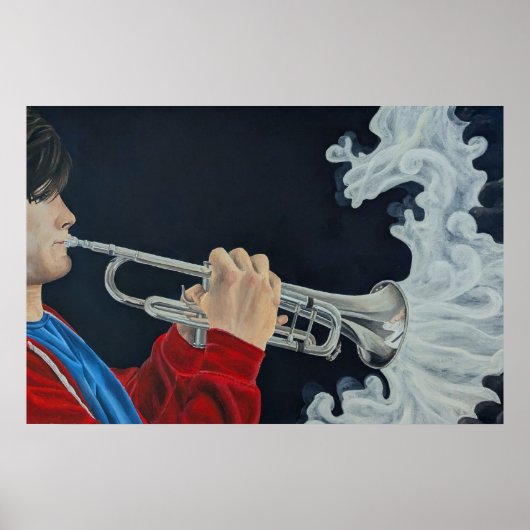 Muziek daagt de duisternis uit poster (Voorkant)