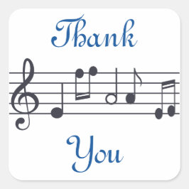Muziek Dank u Sticker