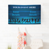 Muziek, dans, feest Sjabloon Spandoek (Insitu)