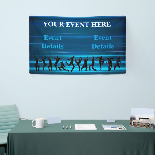 Muziek, dans, feest Sjabloon Spandoek (Beurs)