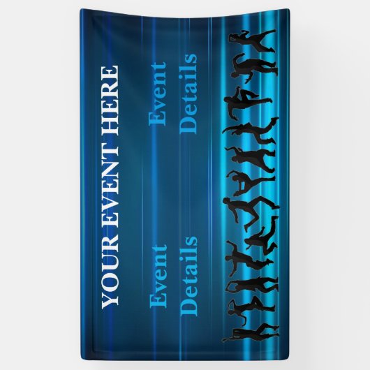 Muziek, dans, feest Sjabloon Spandoek (Verticaal)