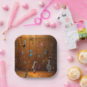 Muziek dansen stijl ontwerp: unieke Mode Papieren Bordje (Feest)