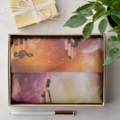 Muziek, dansende kerels tissuepapier (Geschenk)