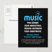 Muziek: De andere niet-verslavende, stemmingsveran Briefkaart (Voorkant / Achterkant)
