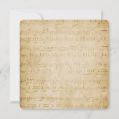 muziek De datum opslaan Kaart (Achterkant)