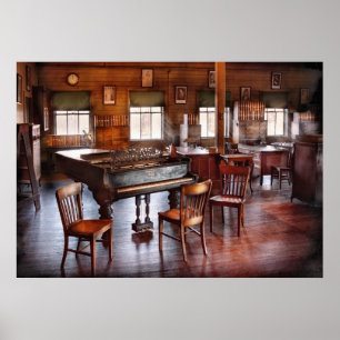 Muziek - De grote piano Poster